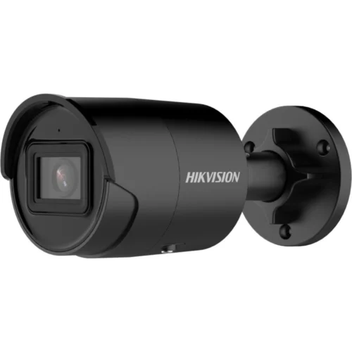 Hikvision DS-2CD2046G2-IU-B 4MP AcuSense Full HD mini bullet buiten camera met 4mm lens, microfoon, IR nachtzicht, PoE, 120dB WDR en microSD opname