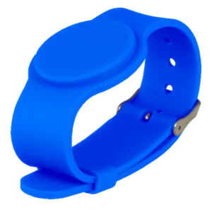 WL4 MFDF-ADJ-BL Mifare DESFire siliconen verstelbare armband blauw (10 stuks)