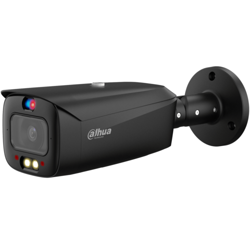 Dahua IPC-HFW3849T1-AS-PV-S4-B UltraHD 4K WizSense 8MP Full-color TiOC Active Deterrence bullet camera met vaste 2.8 mm lens, 30 meter IR en wit LED, alarm, MicroSD en ingebouwde microfoon en speaker