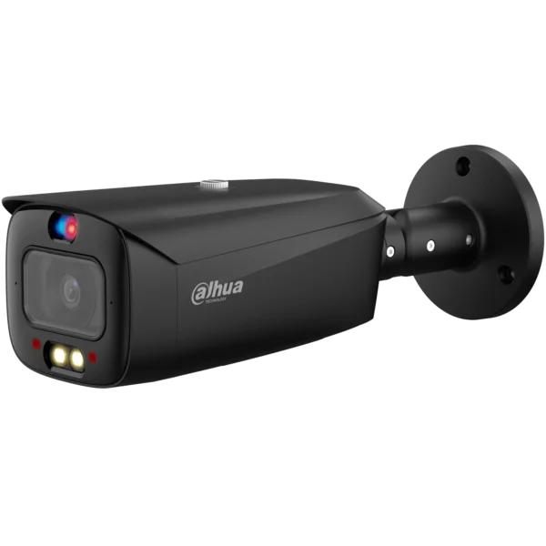 Dahua IPC-HFW3849T1-AS-PV-S4-B UltraHD 4K WizSense 8MP Full-color TiOC Active Deterrence bullet camera met vaste 2.8 mm lens, 30 meter IR en wit LED, alarm, MicroSD en ingebouwde microfoon en speaker