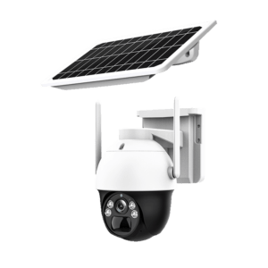 Nivian NV-CAM02-SOLAR4G Full HD 3MP 4G PT camera voor buiten met gemotoriseerde lens, accu, IR nachtzicht, wit licht, microSD en 2-weg audio en gratis applicatie