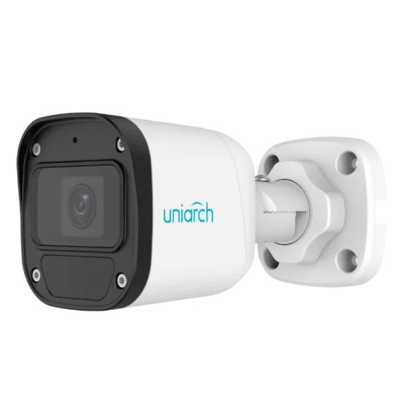 Uniarch IPC-B124-APF40 Full HD 4MP buiten bullet camera met 4 mm lens, 30m Smart IR, WDR, PoE, ingebouwde microfoon en gratis applicatie