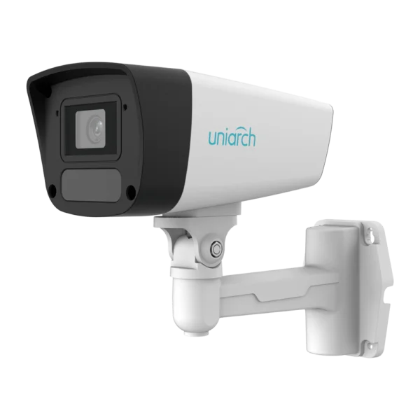Uniarch IPC-B222-APF40 Full HD 2MP buiten bullet camera met 4 mm lens, 60m Smart IR, WDR, PoE, ingebouwde microfoon en gratis applicatie