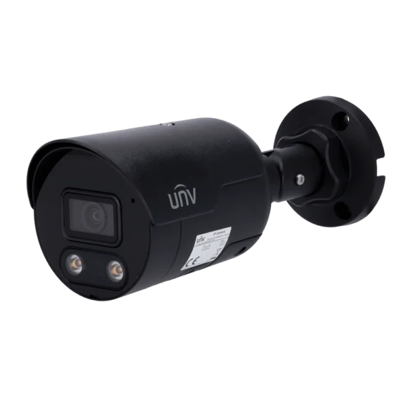Uniview IPC2124LE-ADF28KMC-WL-B Full HD 4MP Colorhunter buiten bullet camera met 2.8 mm lens, 30m IR en wit LED, WDR, PoE, MicroSD, ingebouwde microfoon en speaker