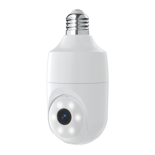 VicoHome DP01 3 megapixel WiFi camera met E27 fitting voeding, IR nachtzicht, wit licht, PIR, microSD en 2-weg audio