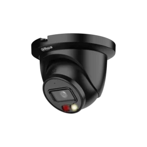 Dahua IPC-HDW2549TM-S-IL-B Full color 5MP WizSense Dual Light buiten eyeball camera met 30 meter Wit LED, ingebouwde microfoon, 30 meter IR nachtzicht, SMD Plus, 120dB WDR en MicroSD