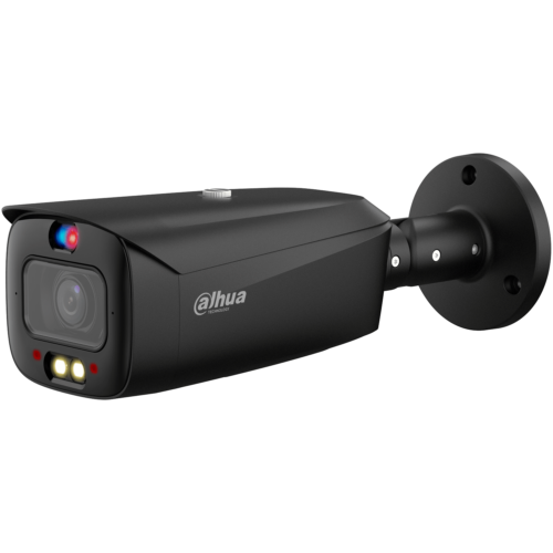 Dahua IPC-HFW3849T1-ZAS-PV-B UltraHD 4K WizSense 8MP Full-color TiOC Active Deterrence bullet camera met gemotoriseerde lens, 50 meter IR en wit LED tot 40 meter, alarm, MicroSD en ingebouwde microfoon en speaker