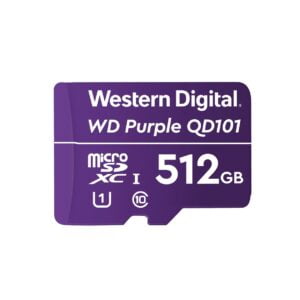 Western Digital WDD512G1P0C WD Purple 512GB microSD geheugenkaart voor bewakingscamera's