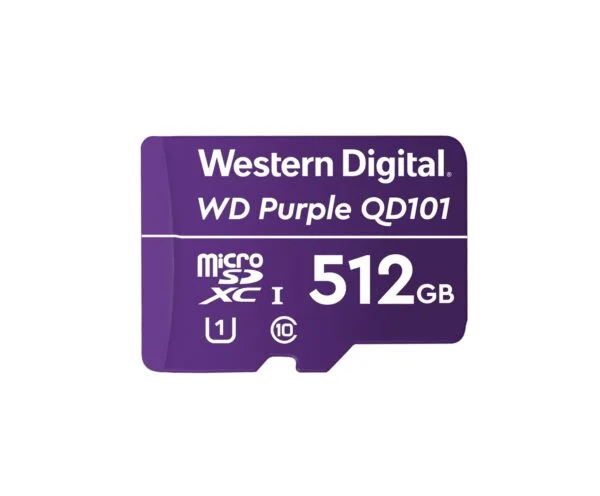Western Digital WDD512G1P0C WD Purple 512GB microSD geheugenkaart voor bewakingscamera's