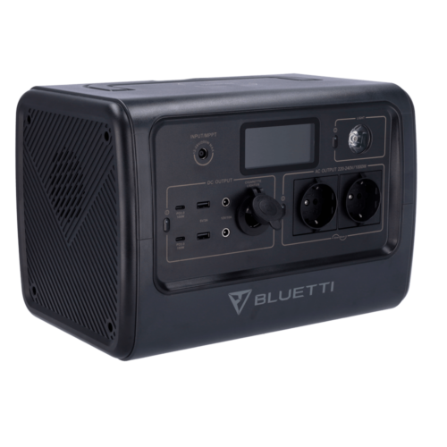 BLUETTI EB70 draagbare accu 716Wh met twee 12V uitgangen, twee 230VAC uitgangen en drie USB poorten