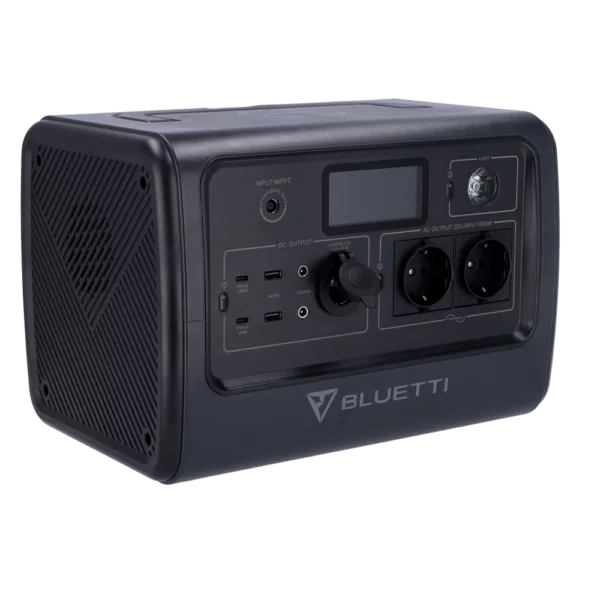 BLUETTI EB70 draagbare accu 716Wh met twee 12V uitgangen, twee 230VAC uitgangen en drie USB poorten