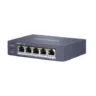 Hikvision DS-3E0505HP-E Pro Series 4 poort Fast Ethernet Smart unmanaged POE switch met 1x Hi-PoE en 1x RJ45