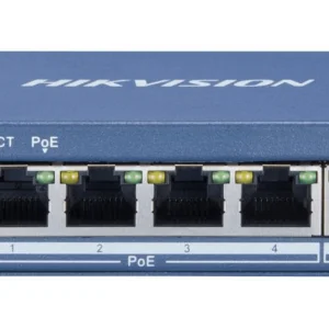Hikvision DS-3E0505P-E/M Value Series 4 poort unmanaged POE switch met 1x RJ45