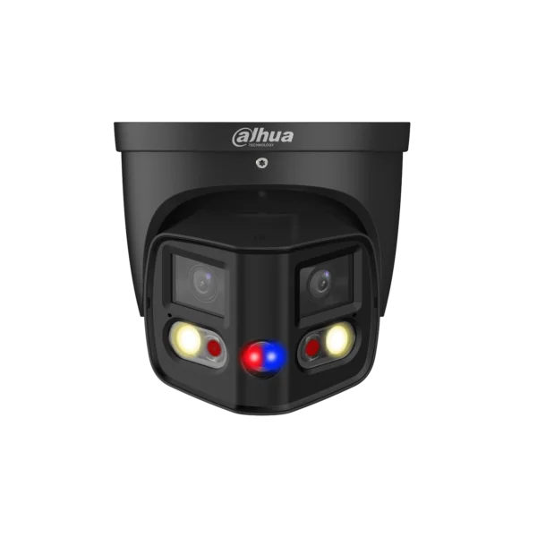 Dahua PDW3849P-A180-AS-PV-B Full-color 2x 4MP TiOC WizSense buiten 180 graden eyeball camera met 40m IR, dual lens, microfoon en speaker, (e)PoE en microSD