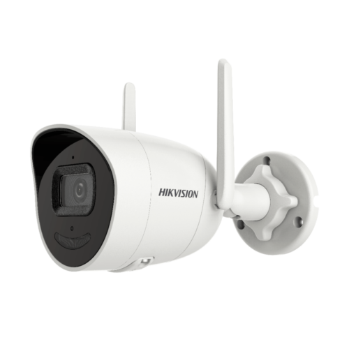 Hikvision HWI-B122H-D/W HiWatch Full HD Wi-Fi 2MP buiten bullet camera met IR nachtzicht, WDR, microSD slot en ingebouwde microfoon en speaker