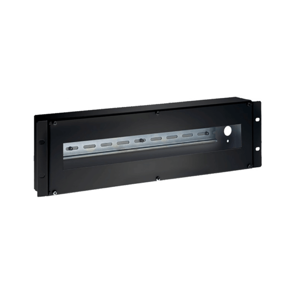 WL4 DIN-R-3U DIN rail 3U zwart 19'' rackpaneel