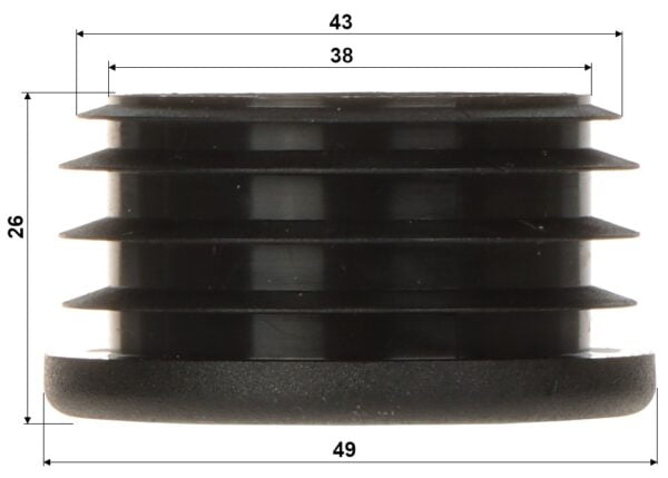 WL4 MTMD-3945 Dop voor mast of buis diameter 39-45mm