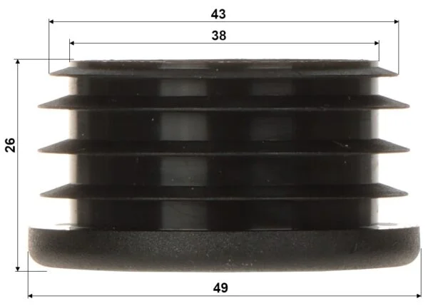 WL4 MTMD-3945 Dop voor mast of buis diameter 39-45mm