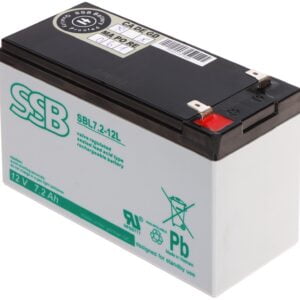 WL4 SB-12-72-S accu 12VDC 7,2Ah voor bijvoorbeeld een zonnepaneel, alarm, UPS of toegangscontrole installatie