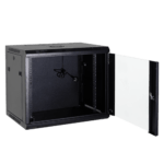 WL4 SR9U-B-600 Server wandkast 9U 19" met ventilator, voeding, deur met gehard glas en slot