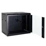 WL4 SR9U-B-600 Server wandkast 9U 19" met ventilator, voeding, deur met gehard glas en slot