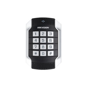 Hikvision DS-K1104MK Mifare kaart lezer en keypad voor binnen en buiten met RS-485 en Wiegand 34/26