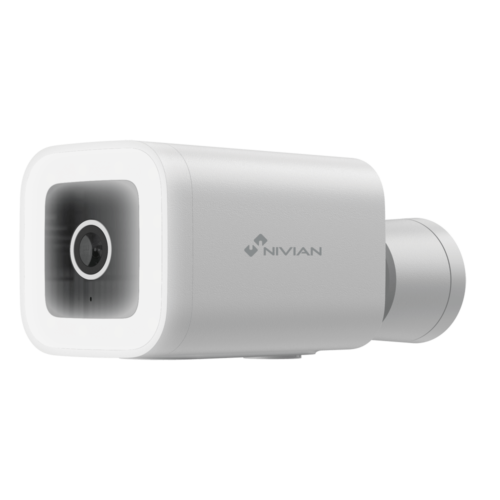Nivian IPC-03-L Full HD 4MP Wi-Fi full-color buiten bullet camera met IR nachtzicht, Wit LED, WDR en gratis Tuya applicatie