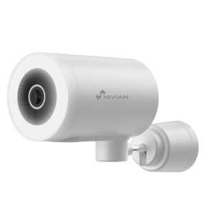 Nivian IPC-0H3-L Full HD 4MP Wi-Fi full-color buiten bullet camera met IR nachtzicht, Wit LED, WDR en gratis Tuya applicatie