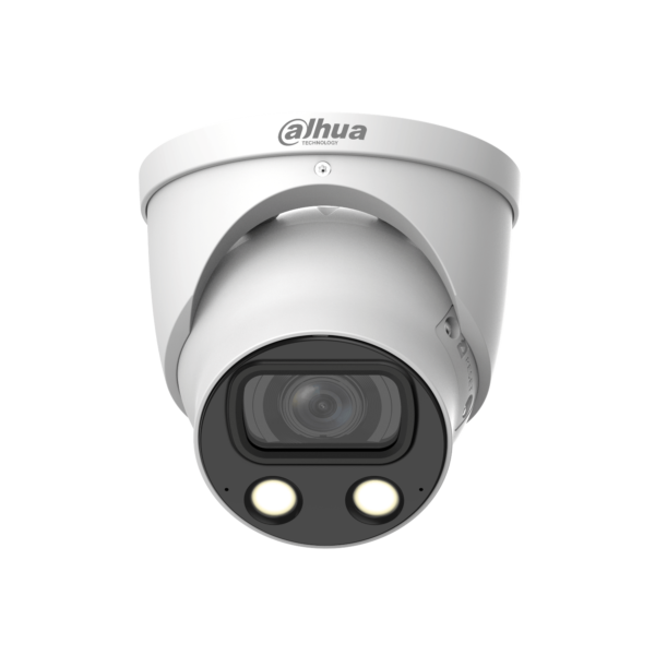 Dahua IPC-HDW5849H-ASE-LED Full-color HD 8MP WizMind buiten eyeball camera met ingebouwde microfoon, ePoE, IR-LED nachtzicht tot 50 meter, microSD en 140dB WDR