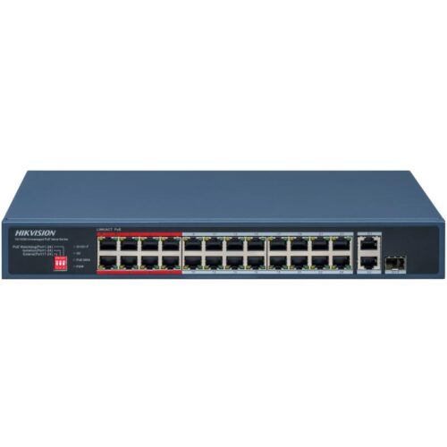 Hikvision DS-3E0326P-E/M(C) 24 poort Fast Ethernet unmanaged POE switch